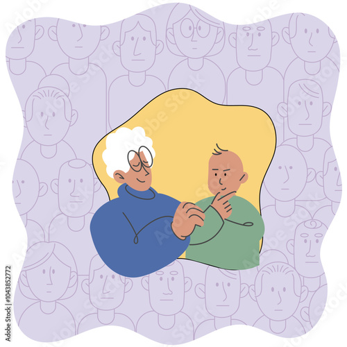 Personal zone vector illustration. Feeling safe and protected is essential for overall well being The personal zone metaphor represents our inner sanctum comfort Conformity can limit personal growth