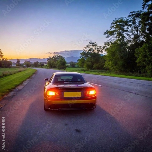 car on the road