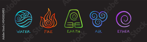 Five Elements Symbols