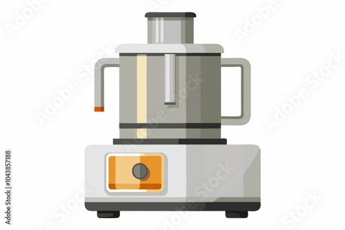 Modern food processor vector art illustration design