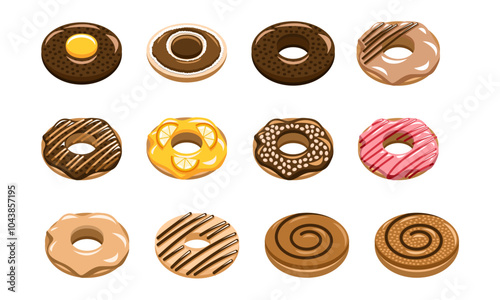 a collection of doughnuts