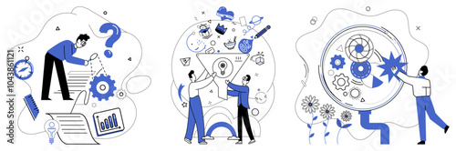 Risk management vector illustration. The symphony financial success is composed by maestro effective risk management In chessboard business, risk management is queen protecting king financial success