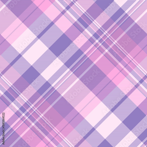 1940s vector fabric pattern, foot texture tartan textile. Canadian check seamless plaid background in indigo and light colors.