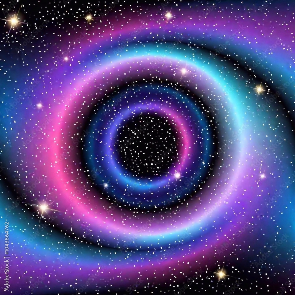 A cosmic abstract scene featuring a mix of swirling galaxies in vibrant colors, with bursts of pink, blue, and gold against a deep black background A cosmic abstract scene featuring a mix of swirling galaxies in vibrant colors, with bursts of pink, blue, and gold against a deep black background