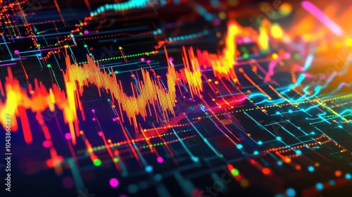Wallpaper Mural Stock market or forex trading graph and candlestick chart suitable for financial investment concept. Economy trends background for business idea and all art work design. Abstract finance background  Torontodigital.ca