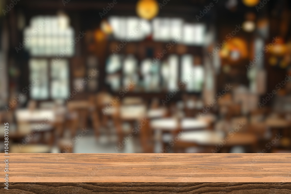 Wood table top in Bar with blur light bokeh in dark night cafe,restaurant background. Lifestyle and celebration concepts ideas Wood table top in Bar with blur light bokeh in dark night cafe,restaurant background. Lifestyle and celebration concepts ideas