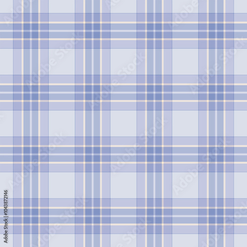 Yard plaid textile texture, postcard fabric seamless tartan. Internet pattern check vector background in light and white colors.