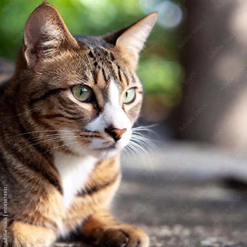 Fototapeta premium cat on the street