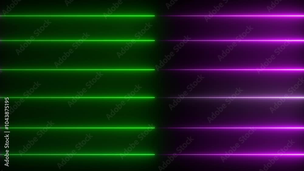  Abstract glowing neon lines motion background. Neon lights blinking lines moving animation. Animation of super fast speed neon lines , colorful neon line moving on black background