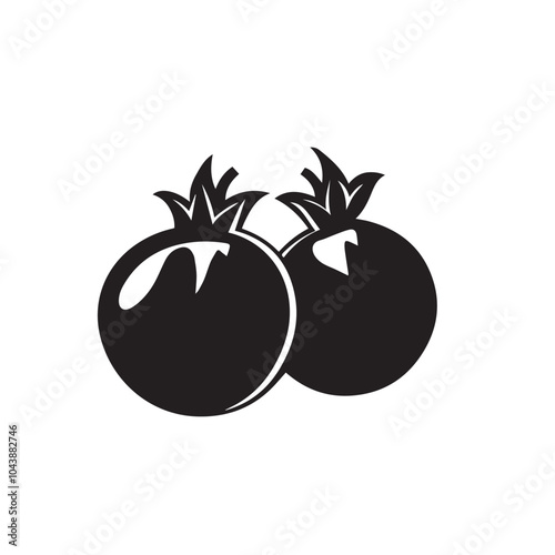 PomegranatesIn cartoon, hand-drawn flat style. image for social media, websites and UI. Isolated 2D vector design in logo, icon, sketch style, simple line vector, single color. AI Generative Art.