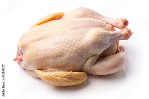 raw fresh chicken isolated on white background Panoramic