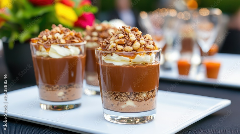 Delicious Chocolate Caramel Verrine Dessert Layers Delicious Chocolate Caramel Verrine Dessert Layers