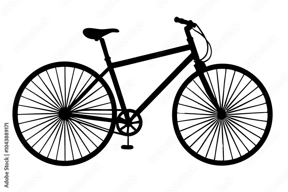 Bicycle vector silhouette Bicycle vector silhouette