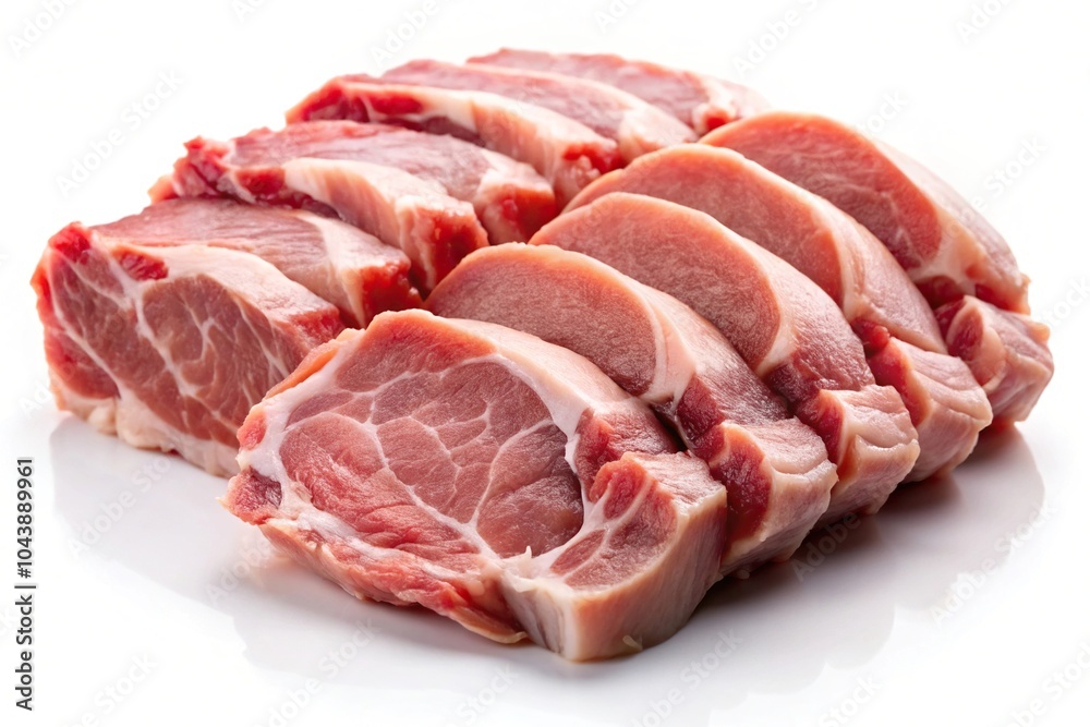 raw pork meat isolated on white background raw pork meat isolated on white background
