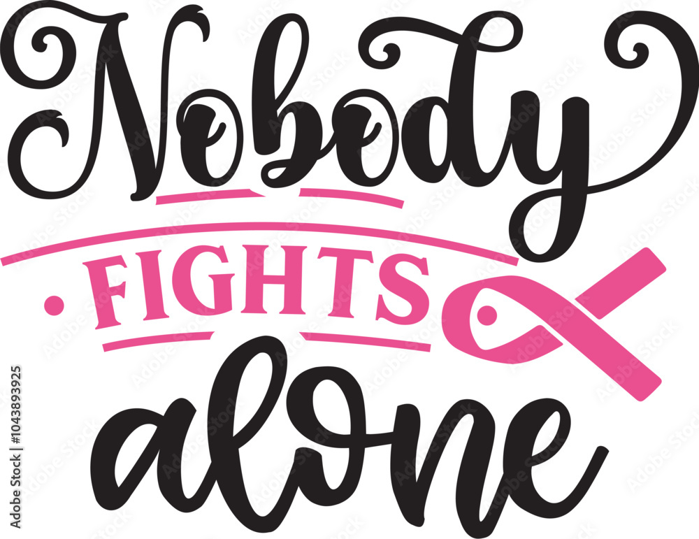 Fototapeta premium Breast Cancer T-shirt Design, Breast Cancer Awareness, Inspirational Breast Cancer Survivor T-Shirt, Hope and Strength Pink Ribbon, Support Breast Cancer Fighters, Faith Over Fear, Warrior Woman.