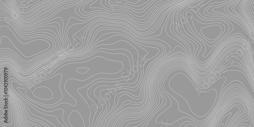 Grey wave paper curved reliefs abstract topographic contours map background, geographic line map with seamless ornament design abstract land outline papercut decoration textured with wavy layers.