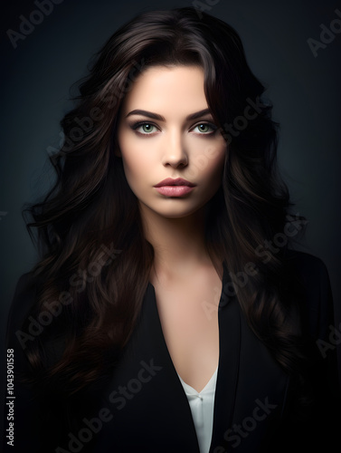 portrait of a model woman
