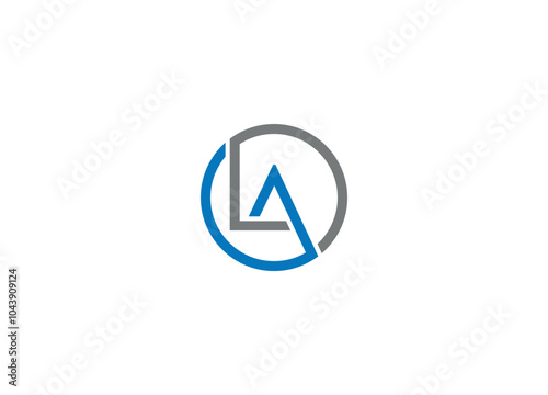 Free Download letter LA logo design Initial vector Custom brand logo template - GFXLoad