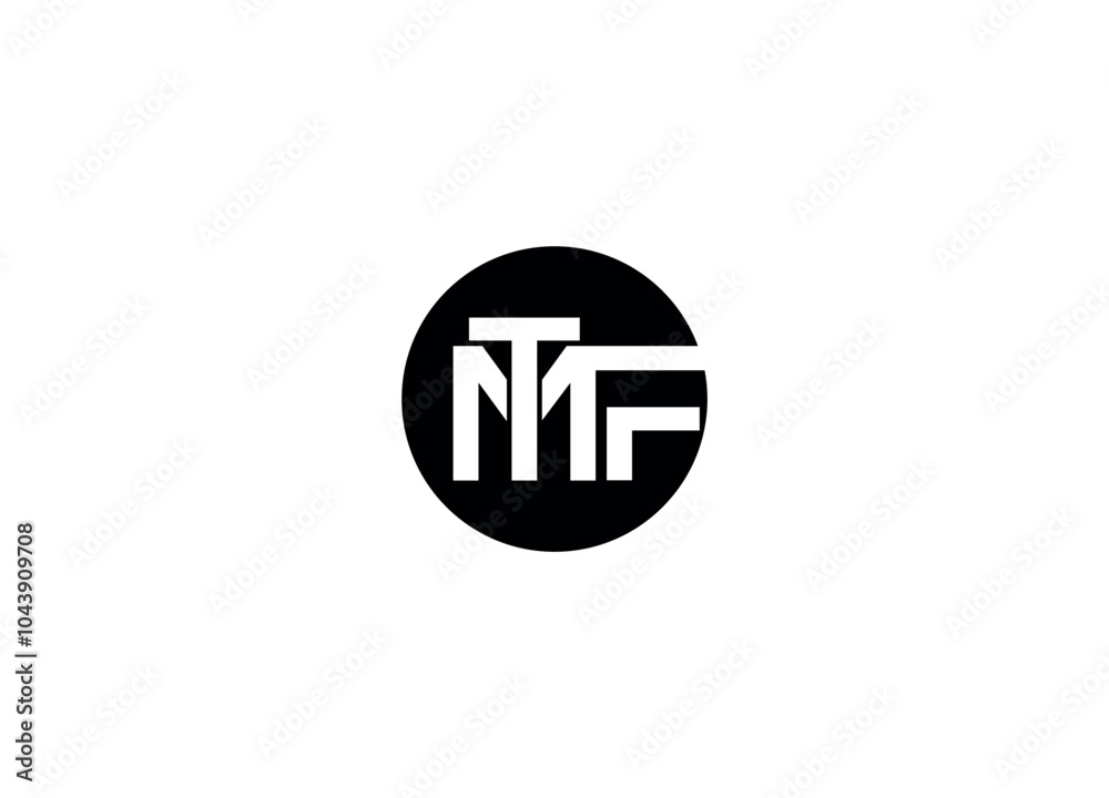 letter MTF logo design Initial vector Custom brand logo template letter MTF logo design Initial vector Custom brand logo template