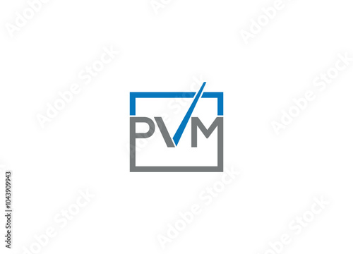 Free Download letter PVM logo design Initial vector Custom brand logo template - GFXLoad