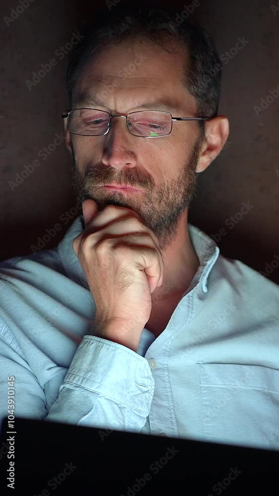 A Thoughtful Man Dressed in Casual Attire Deeply Reflecting on Various Ideas and Concepts A Thoughtful Man Dressed in Casual Attire Deeply Reflecting on Various Ideas and Concepts