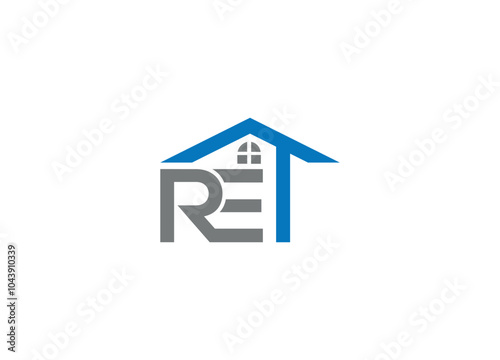 letter RET logo design Initial vector Custom brand logo template