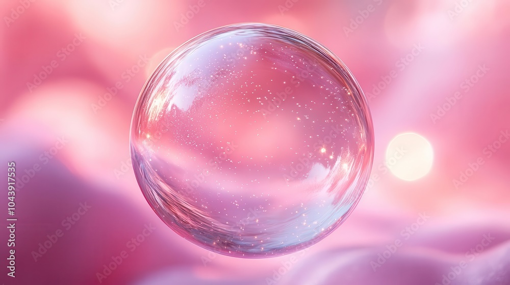 molecule encapsulated in a translucent bubble floating gently against a soft pastel background reflecting subtle light variations symbolizing purity and skincare innovation molecule encapsulated in a translucent bubble floating gently against a soft pastel background reflecting subtle light variations symbolizing purity and skincare innovation