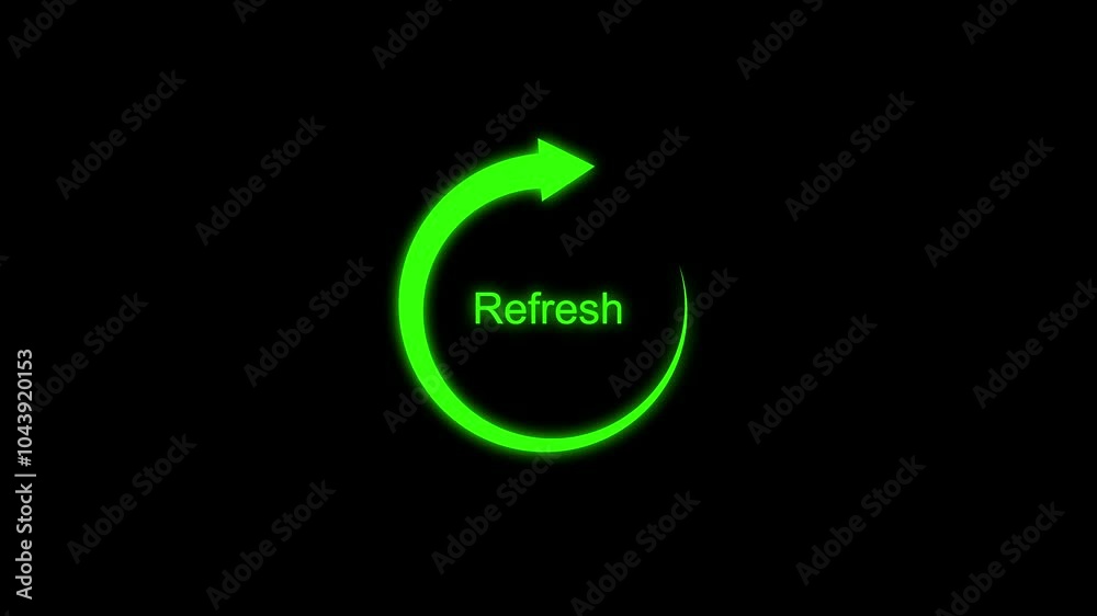 Engaging Reload Circular Arrow Icon Animation Video for Improved User Feedback and Refresh Actions Engaging Reload Circular Arrow Icon Animation Video for Improved User Feedback and Refresh Actions