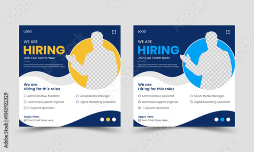 Hiring social media post design or hiring square banner template design
