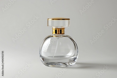 Perfume bottle isolated on white background. 3d render.