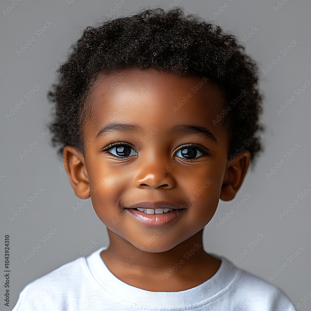 portrait of cute african american little boy smiling at camera portrait of cute african american little boy smiling at camera