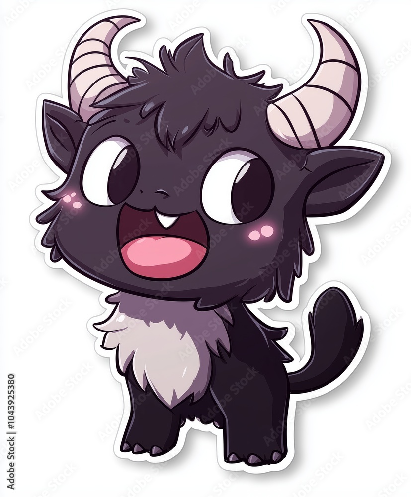 Fototapeta premium Krampus in Christmas Traditions: Illustration Series 162 of 178