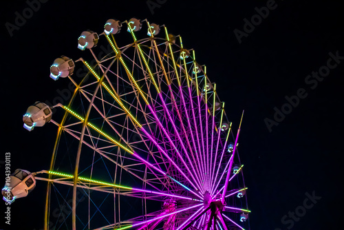 ferris wheel at night