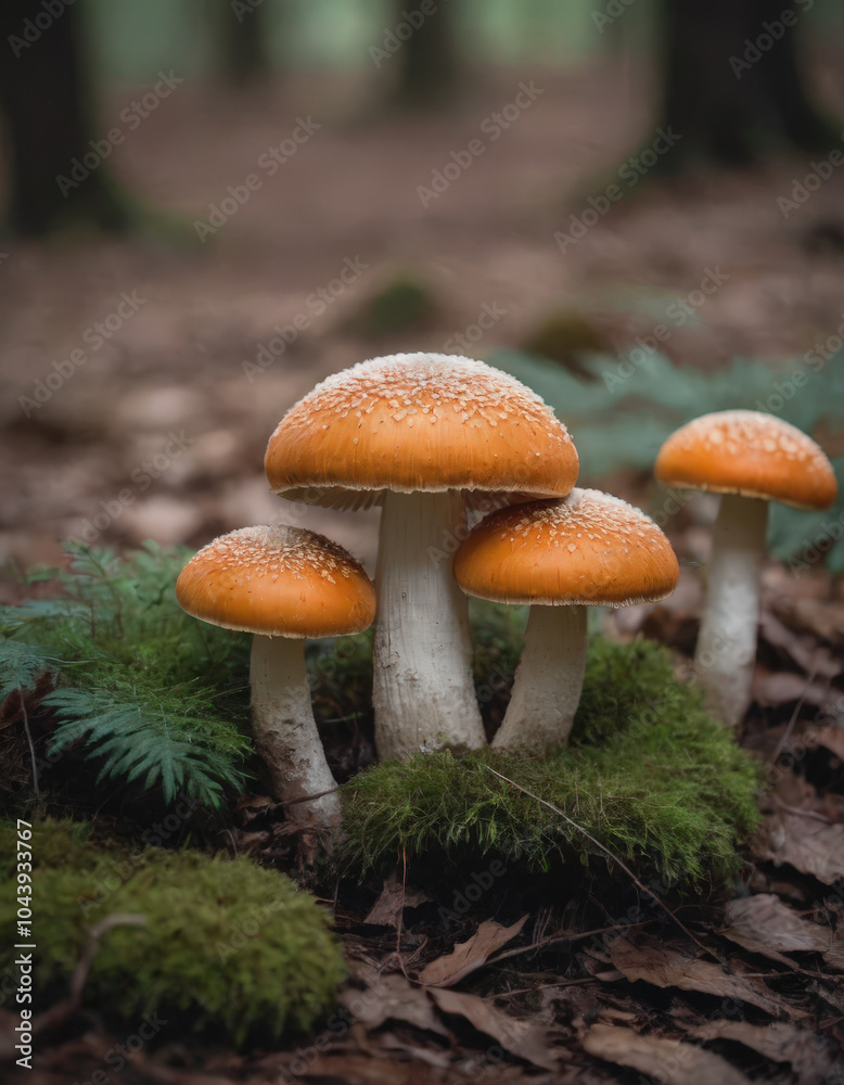 mushrooms in the forest mushrooms in the forest