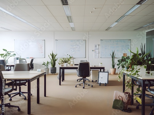 Office room interior design.