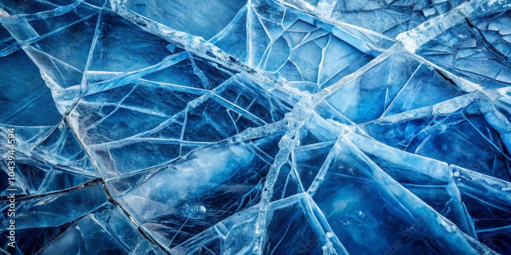 Abstract Fractured Ice Pattern, Blue, Winter ,ice, abstract Abstract Fractured Ice Pattern, Blue, Winter ,ice, abstract
