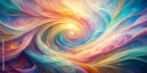 Wallpaper Mural Abstract Spiral of Colors Swirling Hues and Intricate Patterns, abstract art, digital art Torontodigital.ca