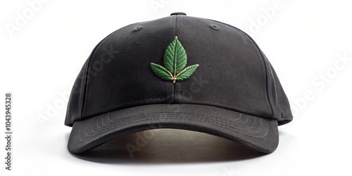 Black Baseball Cap with Gre...