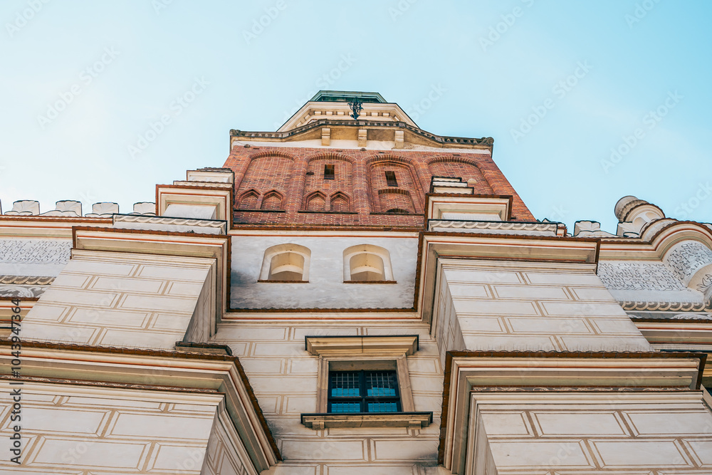 Historic Building on Stary Rynek Square in Poznań, Poland, with Polish Architecture