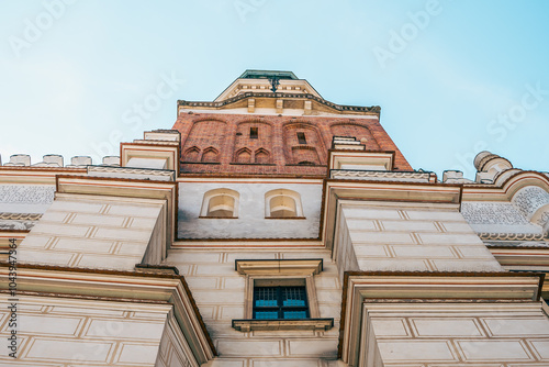 Obraz na płótnie Historic Building on Stary Rynek Square in Poznań, Poland, with Polish Architecture w salonie