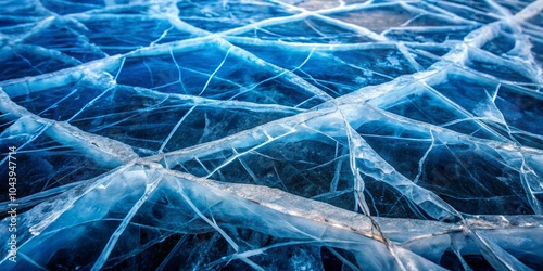 Cracked Ice Abstract A Clos...