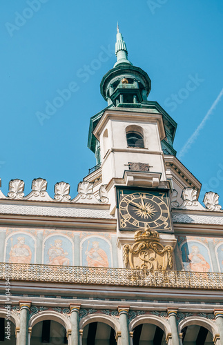 Obraz na płótnie Historic Religious Monument on Stary Rynek Square in Poznań, Poland w salonie