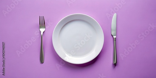 Empty Plate and Silverware ...