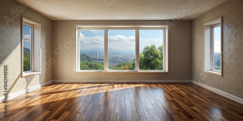 Empty Room with View of Cit...