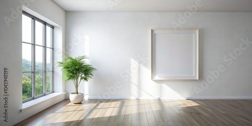 Empty Room with Window and ...