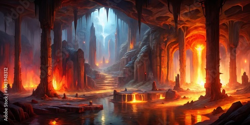 Fiery Cavern A Digital Pain...