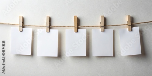 Five Blank Papers on a Clot...