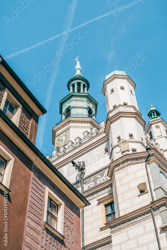 Obraz na płótnie Historic Religious Monument on Stary Rynek Square in Poznań, Poland w salonie