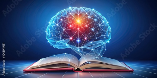 Glowing Brain Network Above...