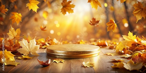 Golden Podium Autumn Leaves...